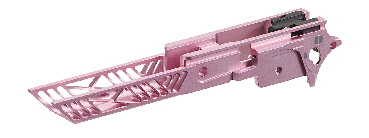 Dr. Black CNC Aluminum Frame Type 01 For TM Hi-CAPA 4.3 GBB Pistols - (Pink) - Click Image to Close