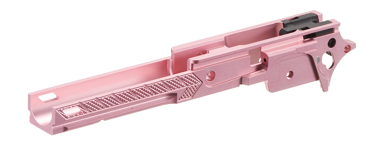 Dr. Black CNC Aluminum Frame Style 07 For TM Hi-CAPA 4.3 GBB Pistols - (Pink) - Click Image to Close