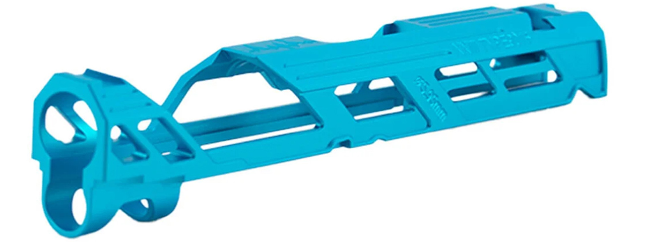 Dr. Black Aluminum Slide Type 901S for TM Hi-CAPA 4.3 GBB Pistols - (Aquamarine) - Click Image to Close