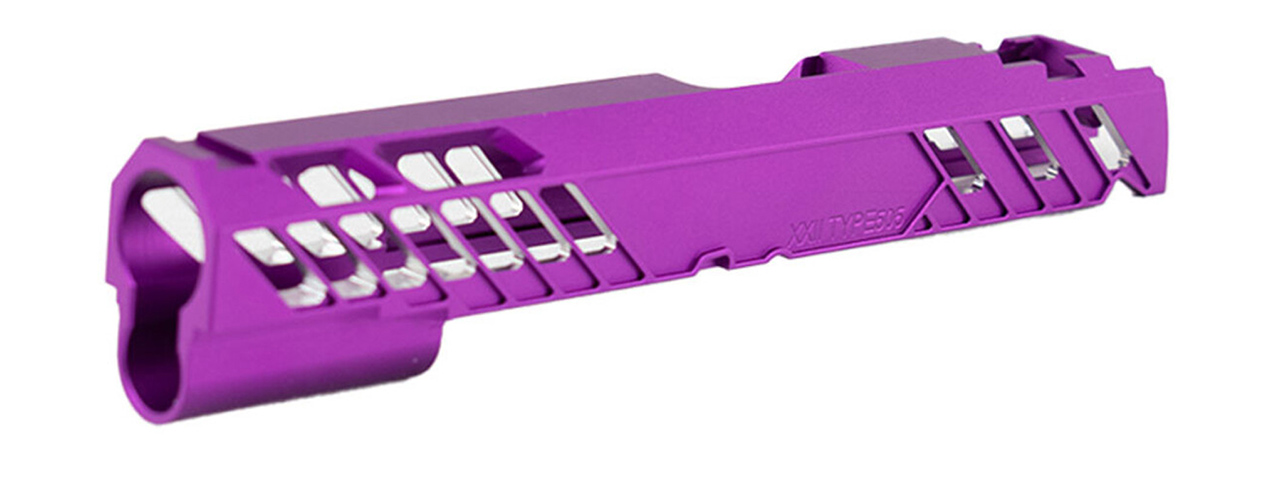 Dr. Black Aluminum Slide Type 505 for TM Hi-CAPA 5.1 GBB Pistols - (Purple) - Click Image to Close