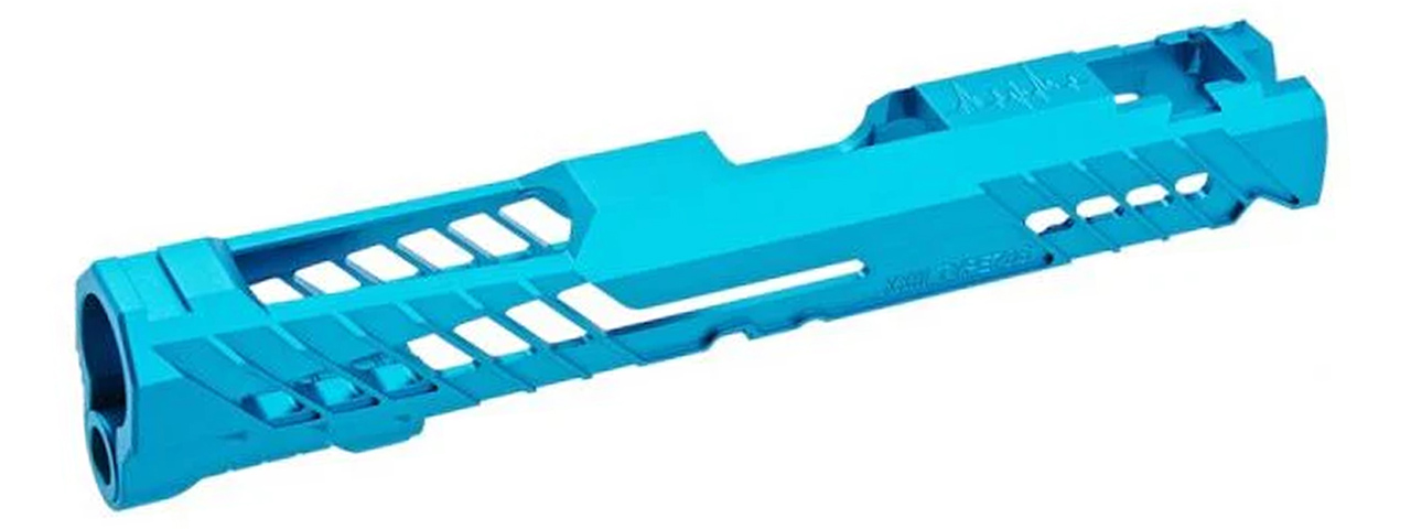 Dr. Black Aluminum Slide Type 706 for TM Hi-CAPA 5.1 GBB Pistols - (Aquamarine) - Click Image to Close