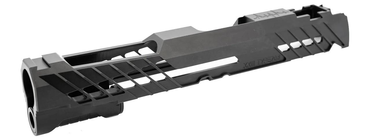 Dr. Black Aluminum Slide Type 706 for TM Hi-CAPA 5.1 GBB Pistols - (Black) - Click Image to Close