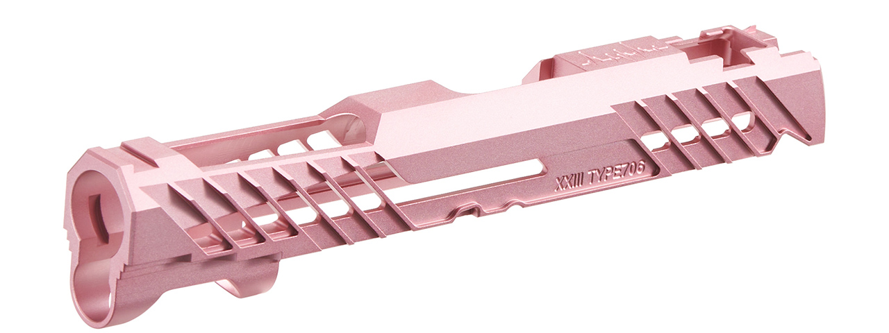 Dr. Black Aluminum Slide Type 706 for TM Hi-CAPA 5.1 GBB Pistols - (Pink) - Click Image to Close