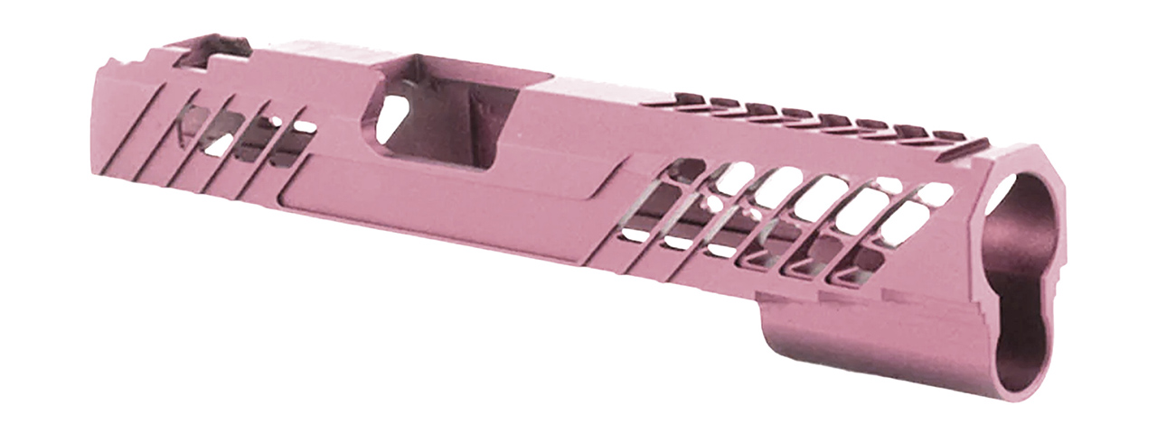 Dr. Black Aluminum Slide Type 777 for TM Hi-CAPA 5.1 GBB Pistols - (Pink) - Click Image to Close