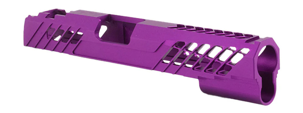 Dr. Black Aluminum Slide Type 777 for TM Hi-CAPA 5.1 GBB Pistols - (Purple) - Click Image to Close