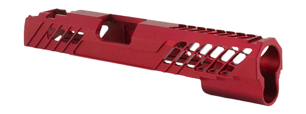 Dr. Black Aluminum Slide Type 777 for TM Hi-CAPA 5.1 GBB Pistols - (Red) - Click Image to Close