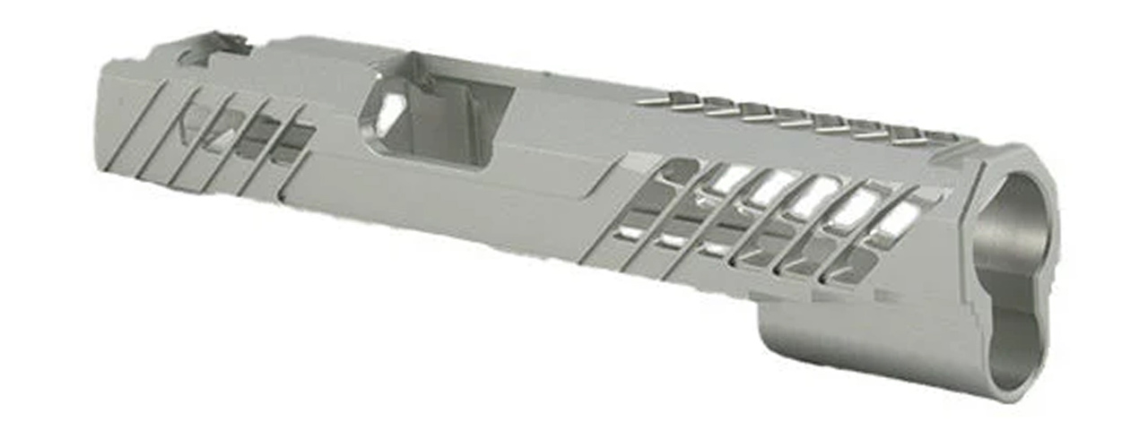 Dr. Black Aluminum Slide Type 777 for TM Hi-CAPA 5.1 GBB Pistols - (Silver) - Click Image to Close