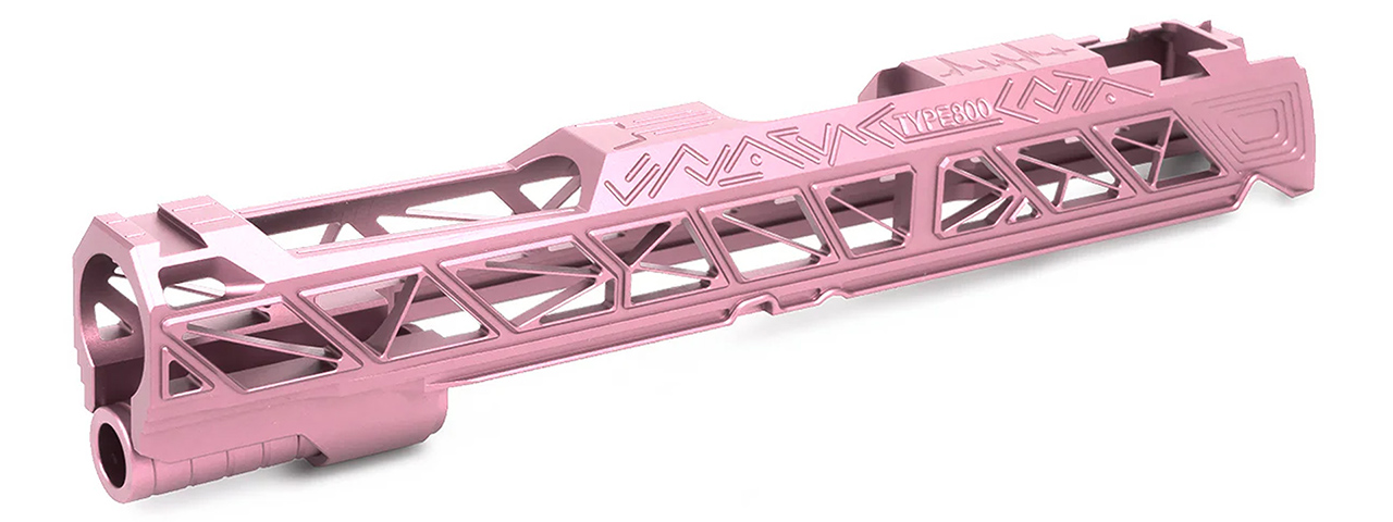 Dr. Black Aluminum Slide Type 800 for TM Hi-CAPA 5.1 GBB Pistols - (Pink) - Click Image to Close