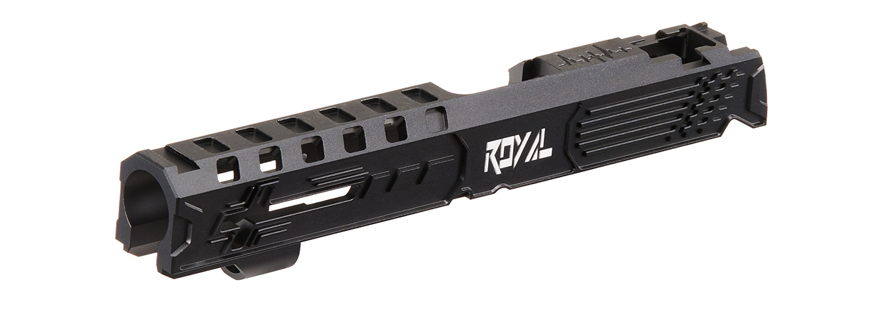 Dr. Black Royal Aluminum Slide for TM Hi-CAPA 5.1 GBB Pistols - (Black) - Click Image to Close