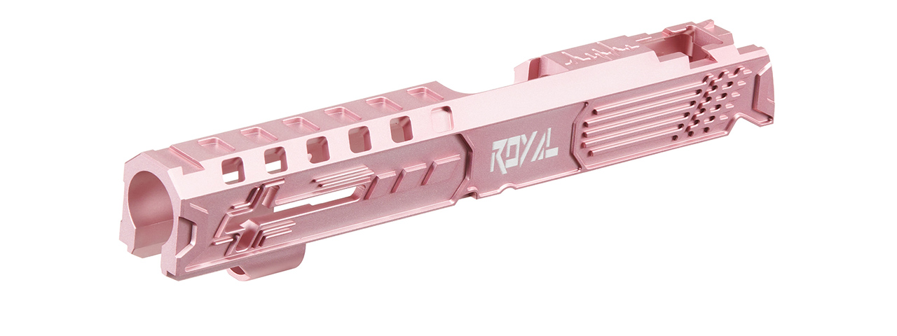 Dr. Black Royal Aluminum Slide for TM Hi-CAPA 5.1 GBB Pistols - (Pink) - Click Image to Close