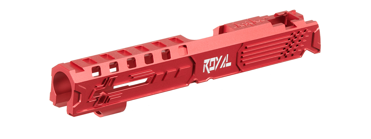 Dr. Black Royal Aluminum Slide for TM Hi-CAPA 5.1 GBB Pistols - (Red) - Click Image to Close