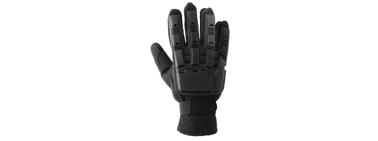 Valken V-Tac Full Finger Armored Airsoft Gloves - (Black) - Click Image to Close