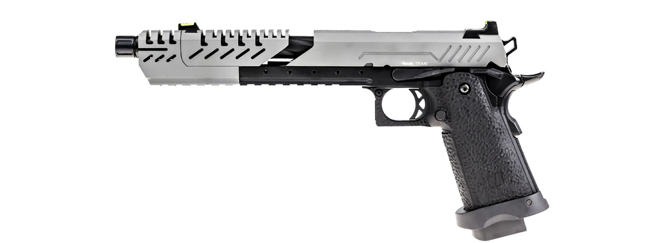 Vorsk Hi-Capa 7.0 Titan GBB Pistol - (Gray/Black) - Click Image to Close