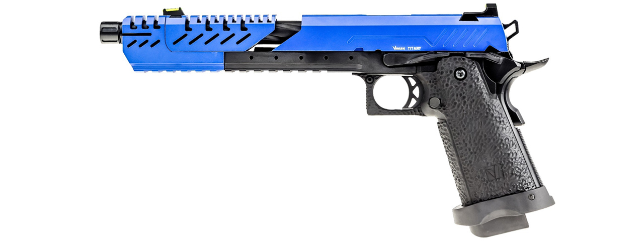 Vorsk Hi-Capa 7.0 Titan GBB Pistol - (Blue/Black) - Click Image to Close