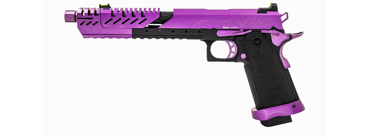 Vorsk Hi-Capa 7.0 Titan GBB Pistol - (Purple/Black) - Click Image to Close