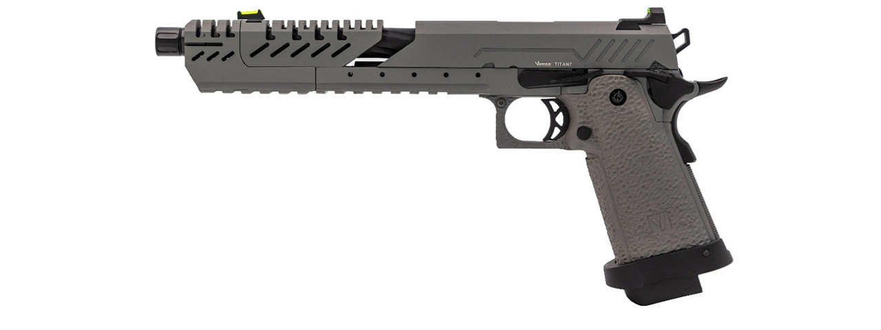 Vorsk Hi-Capa 7.0 Titan GBB Pistol - (Gray) - Click Image to Close