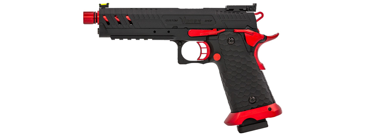 Vorsk Hi-Capa CS Vengeance 5.1 GBB Pistol - (Black/Red) - Click Image to Close