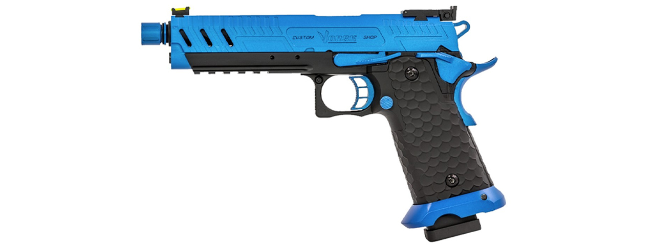 Vorsk Hi-Capa CS Vengeance 5.1 GBB Pistol - (Blue/Black) - Click Image to Close