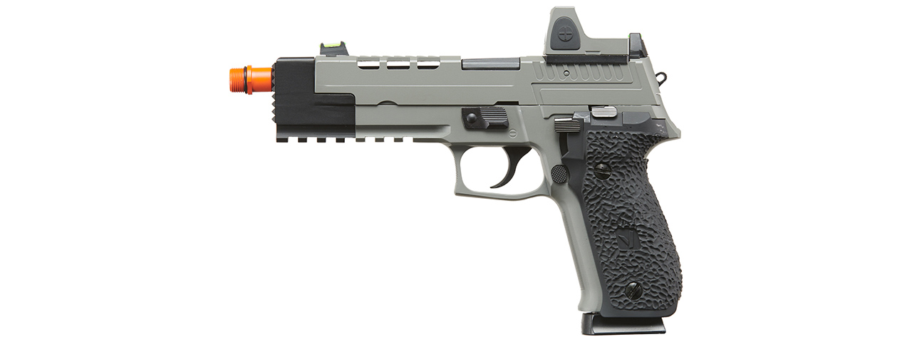 Vorsk Hi-Capa VP26X GBB Pistol w/ Red Dot Sight - (Gray) - Click Image to Close