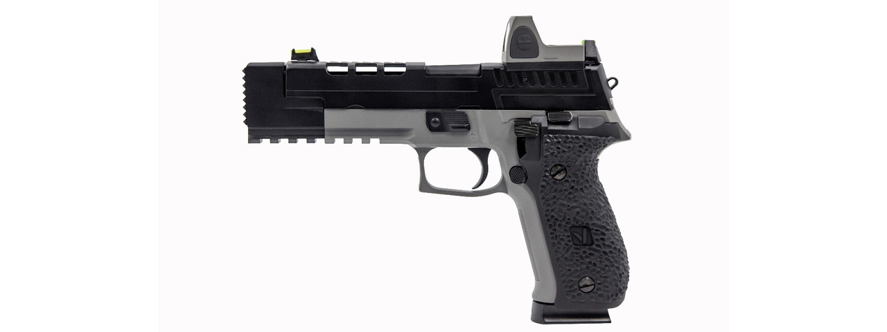 Vorsk Hi-Capa VP26X GBB Pistol w/ Red Dot Sight - (Black/Gray) - Click Image to Close