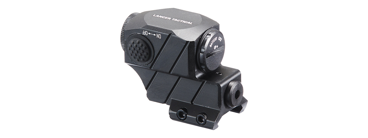 Lancer Tactical Picatinny Double Button Green Laser - (Black) - Click Image to Close