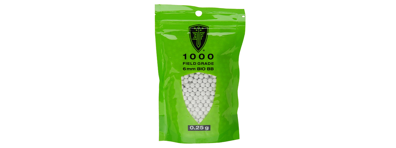 Elite Force .25g Bio Airsoft BB's 1000 Rounds - (White) - Click Image to Close