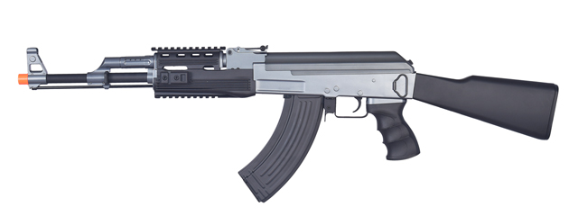 Cyma IU-AK47M Tactical AK47 RIS AEG Metal Gear, ABS Body, Fixed Stock ...