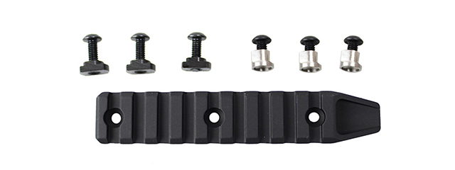 Atlas Custom Works 9 Slot Rail Segment for M-LOK & KeyMod Rails (Color: Black)