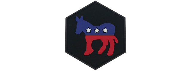 Hexagon PVC Patch Democratic Party