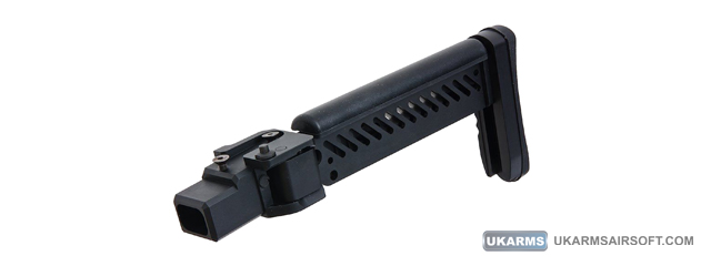 Atlas Custom Works PT-5 Side Folding Stock for GHK AKM Airsoft AEG Rifles (Color: Black)