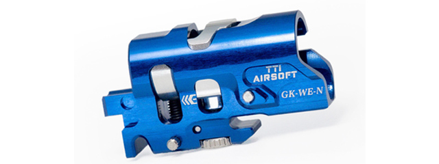 TTI Airsoft CNC Aluminum G-Series Infinity TDC Hop-Up Chamber For WE G-Model GBBP Series - (Blue)