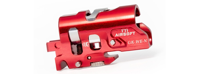 TTI Airsoft CNC Aluminum G-Series Infinity TDC Hop-Up Chamber For WE G-Model GBBP Series - (Red)