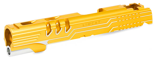 Airsoft Masterpiece "LimCat Protector" Slide for TM Hi-CAPA 5.1 GBB Pistols - (Gold/Silver)