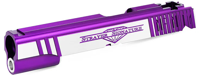 Airsoft Masterpiece "Infinity Strayer" Slide for TM Hi-CAPA 5.1 GBB Pistols - (Purple/Silver)