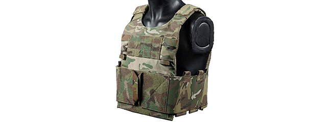 Airsoft Tactical Vest Carrier - (Camo)