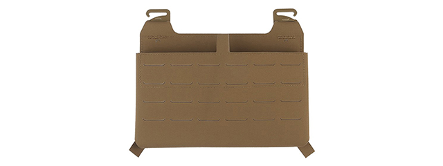 Tactical Vest Front Plate With Built In Magazine Pouch - (Tan)