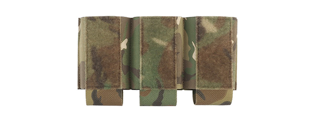 Triple 5.56 Magazine Pouch Attachment For Tactical Vests - (Camo)