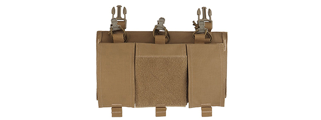 Multifunctional Quad Quick Panel Expansion Conversion Module For Tactical Vest - (Tan)