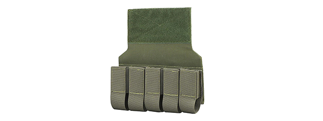 MOLLE Webbing Quintuplets Grenade Pouches For Tactical Vest Expansion - (OD Green)