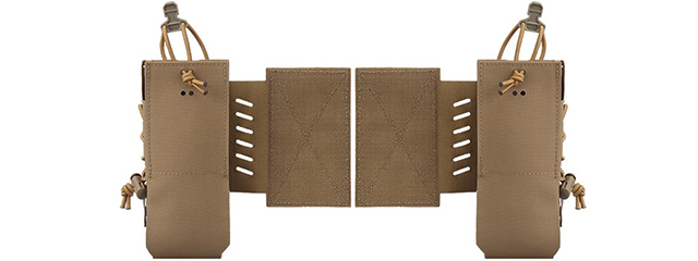 Chest Rig Tactical Assaulter Radio Pouches - (Tan)