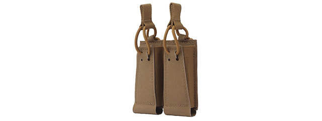 Tactical Assaulter Double Pistol Mag Pouch - (Tan)