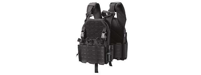 Lancer Tactical 2018 Front/Back Pro Plate Carrier - (Black)