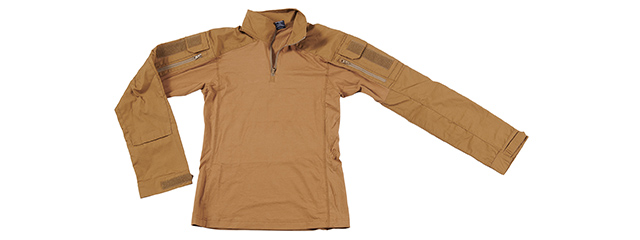 Lancer Tactical Gen4 Combat BDU XL Airsoft Shirt - (Tan)