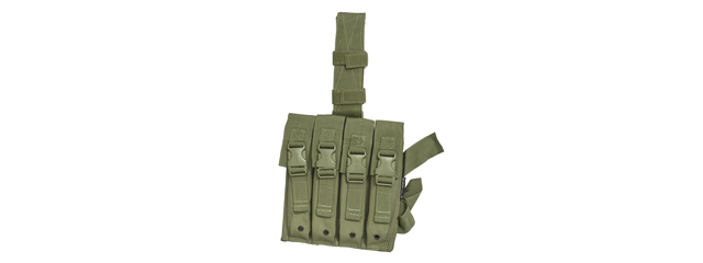 Classic Army Quad MP5 Thigh Magazine Rig - (OD Green)