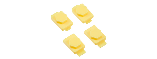 Hexmag Airsoft HexID Hexgon Latchplates Followers - HAZARD YELLOW