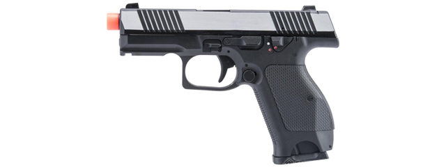 Kizuna Works KW-15K Gas Blowback Airsoft Pistol - (Chrome/Black)