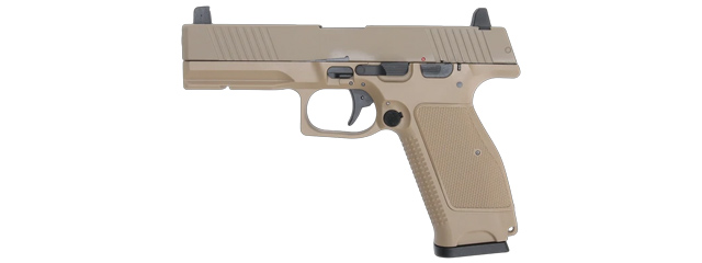 Kizuna Works MKW Full Sized Gas Blowback Airsoft Pistol - (Metal/Cerakote FDE)