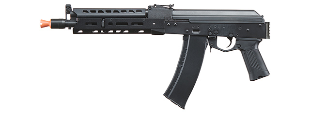 LCT Airsoft AK104 Steel AEG Airsoft Rifle w/ ASTER V2 SE Expert & Picatinny Stock Adapter - (Black)