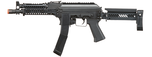 LCT ZK Series AK Airsoft AEG Rifle w/ Side-Folding Z Series Stock and Handguard - (Black)