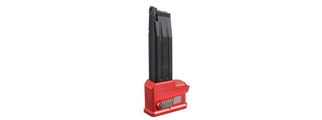 Lancer Tactical HPA AEG M4 Magazine Adaptor For TM HICAPA Airsoft Pistols - (Red)